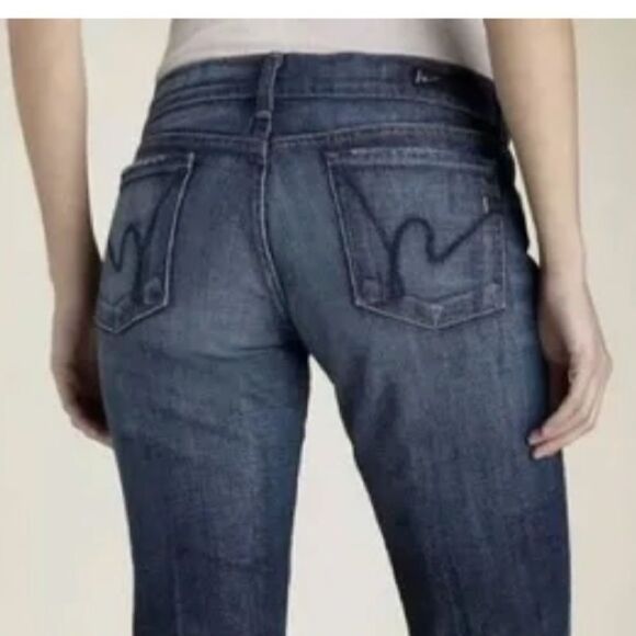 Citizens Of Humanity 28 Stretch Kelly #063 Low Waist Cropped Jeans USA Made - Picture 3 of 12